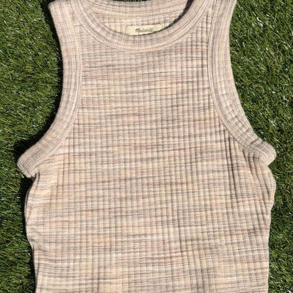 Madewell Women's Tan and Cream Vest